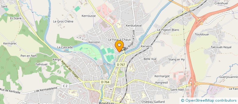 localisation de l'entreprise SCI MELANIE  PONTIVY