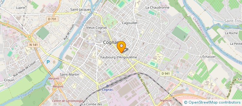 localisation de l'entreprise SCI MELANIE à COGNAC