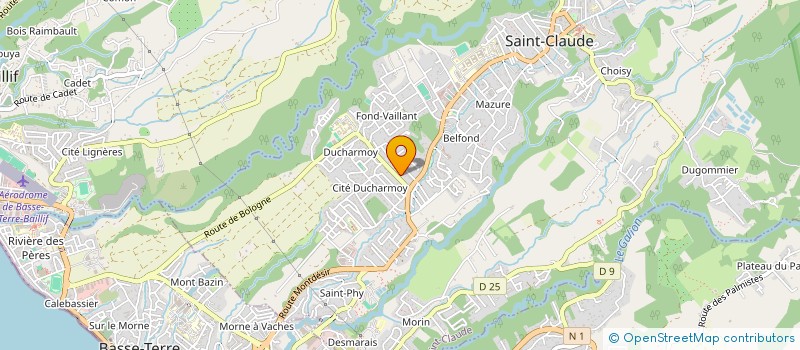 localisation de l'entreprise SCI MELANIE à SAINT-CLAUDE