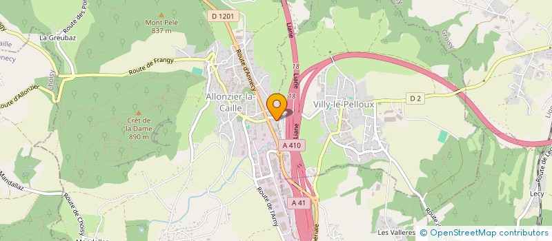 localisation de l'entreprise SCI MELANIE ET ALEXANDRE  ALLONZIER-LA-CAILLE