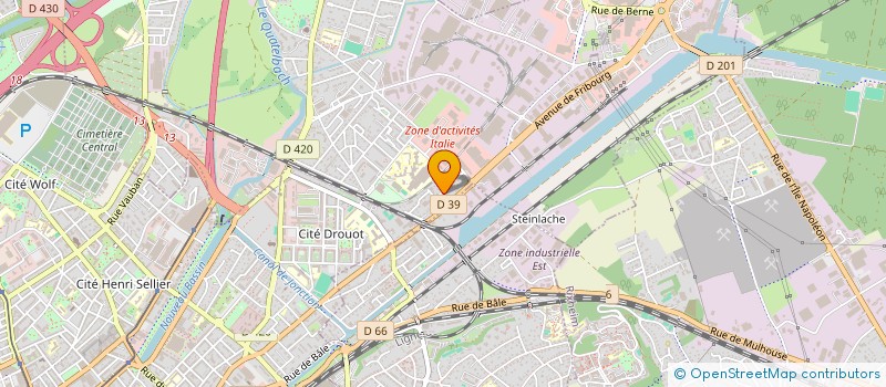 localisation de l'entreprise SCI MELANO  ILLZACH