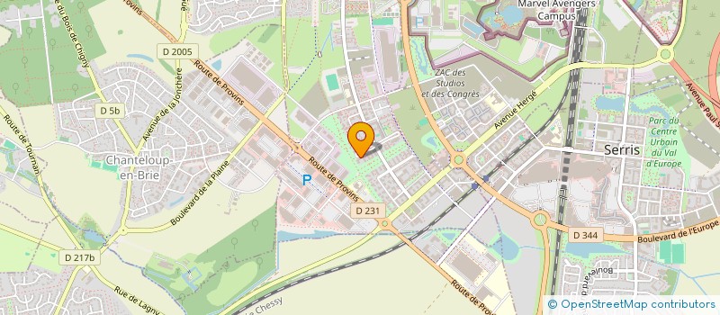 localisation de l'entreprise SCI MELANT  MONTEVRAIN