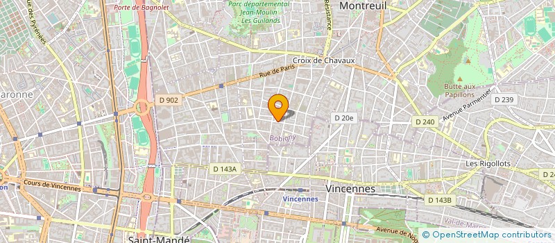 localisation de l'entreprise SCI MELBA à MONTREUIL