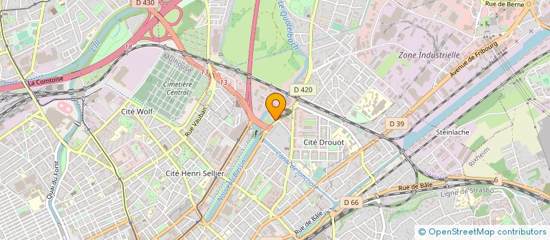 localisation de l'entreprise SCI MELBT 3S  ILLZACH