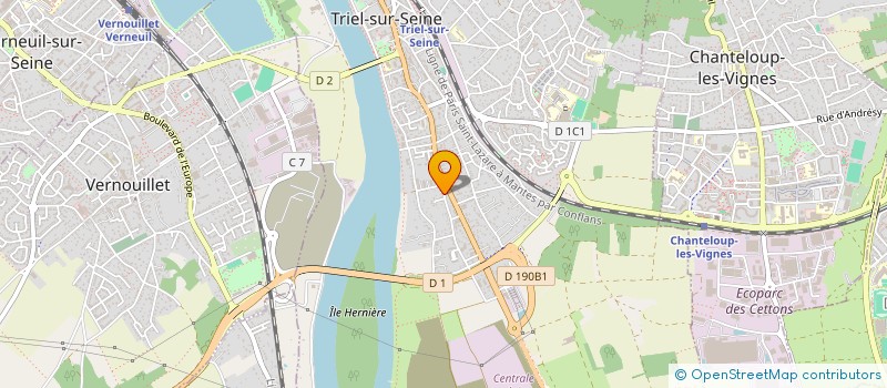 localisation de l'entreprise SCI MELCEL  TRIEL-SUR-SEINE