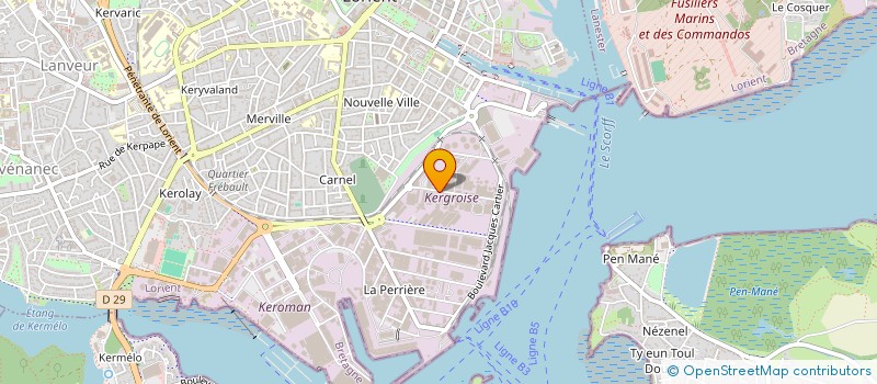 localisation de l'entreprise SCI MELCHIOR  LORIENT