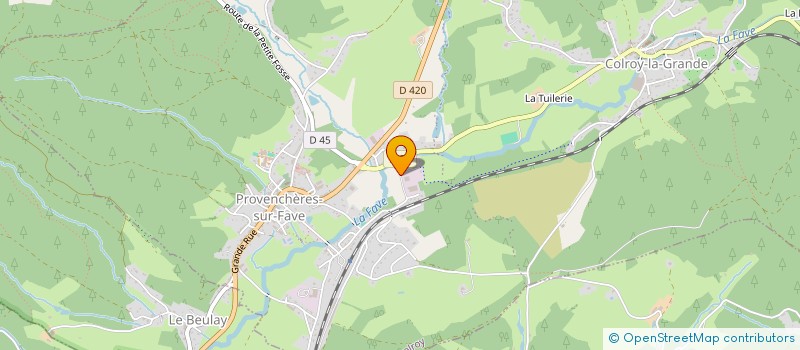 localisation de l'entreprise SCI MELCHIOR  PROVENCHERES-ET-COLROY