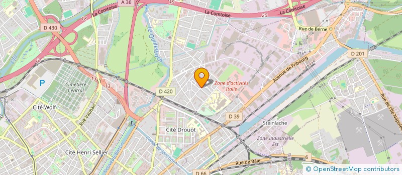 localisation de l'entreprise SCI MELDA  ILLZACH