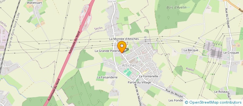 localisation de l'entreprise SCI MELEST  ATTICHES