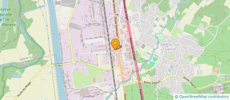 localisation de l'entreprise SCI MELESTINE  SALAISE-SUR-SANNE