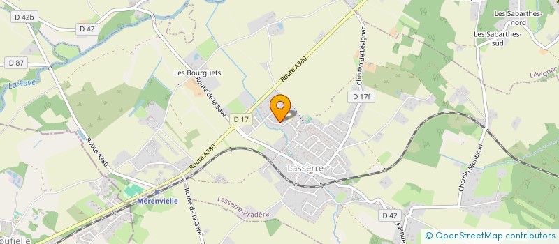 localisation de l'entreprise SCI MELET  LASSERRE-PRADERE