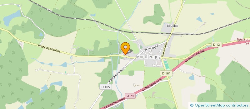 localisation de l'entreprise SCI MELGACO  MONTBEUGNY