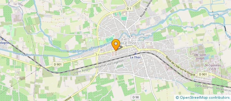 localisation de l'entreprise SCI MELI  LE THOR