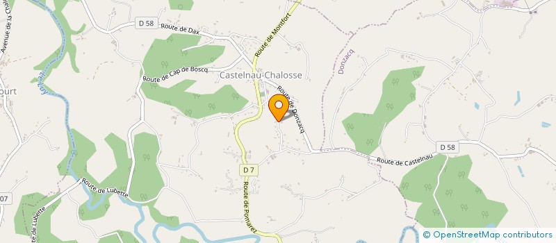 localisation de l'entreprise SCI MELI  CASTELNAU-CHALOSSE