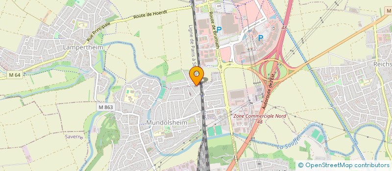 localisation de l'entreprise SCI MELIA  MUNDOLSHEIM