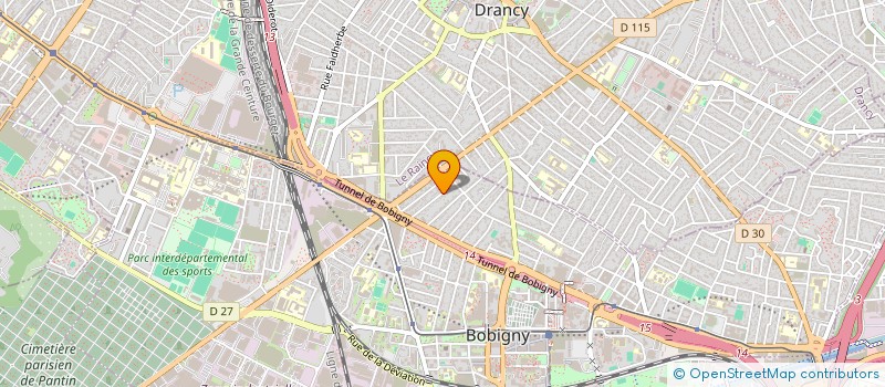 localisation de l'entreprise SCI MELIALYS INVEST  BOBIGNY