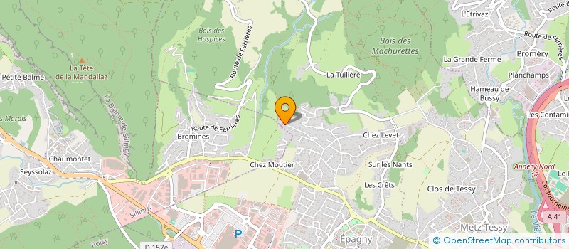 localisation de l'entreprise SCI MELIANE  EPAGNY METZ-TESSY