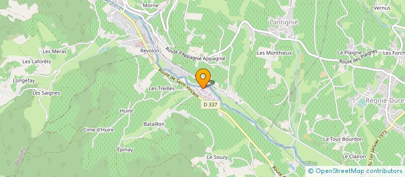 localisation de l'entreprise SCI MELIBE  QUINCIE-EN-BEAUJOLAIS