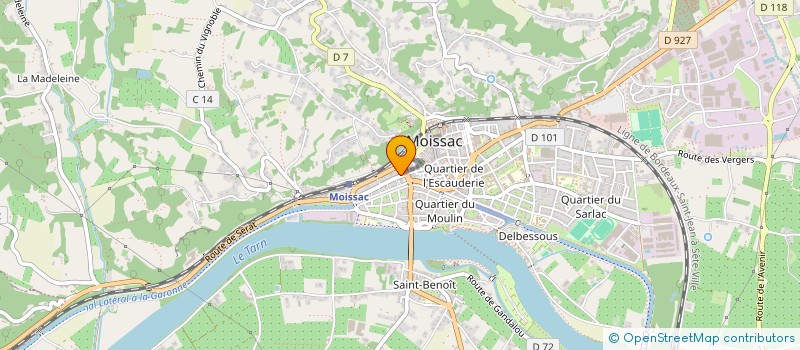 localisation de l'entreprise SCI MELIBEN  MOISSAC