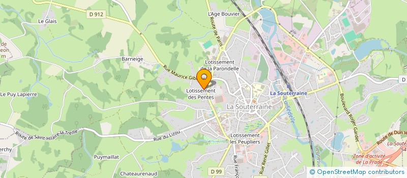localisation de l'entreprise SCI MELICAL  LA SOUTERRAINE