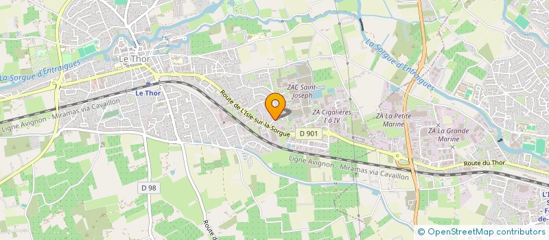 localisation de l'entreprise SCI MELICH  LE THOR