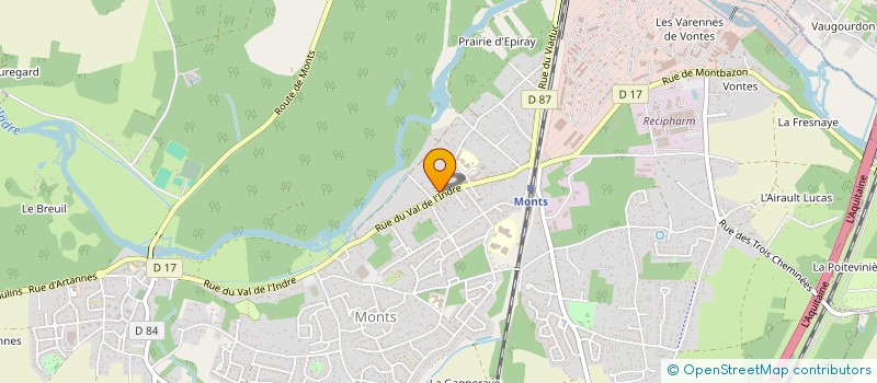 localisation de l'entreprise SCI MELICIANE  MONTS