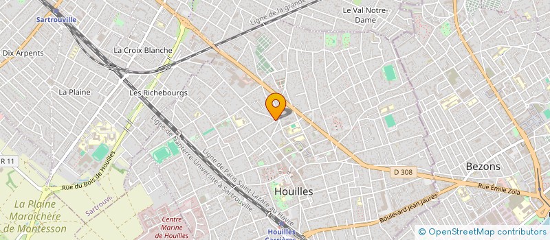 localisation de l'entreprise SCI MELIGO  HOUILLES