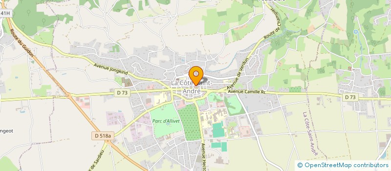 localisation de l'entreprise SCI MELIHA ET LEYLA  LA COTE-SAINT-ANDRE