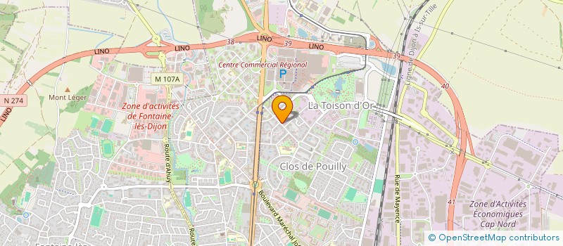 localisation de l'entreprise SCI MELIMMO à DIJON