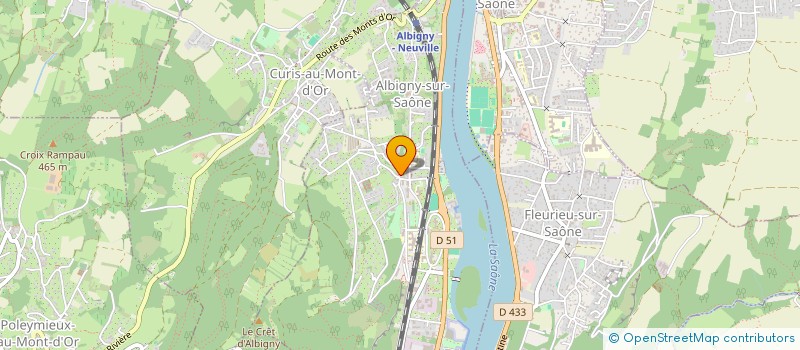 localisation de l'entreprise SCI MELIN MARCHAND  ALBIGNY-SUR-SAONE