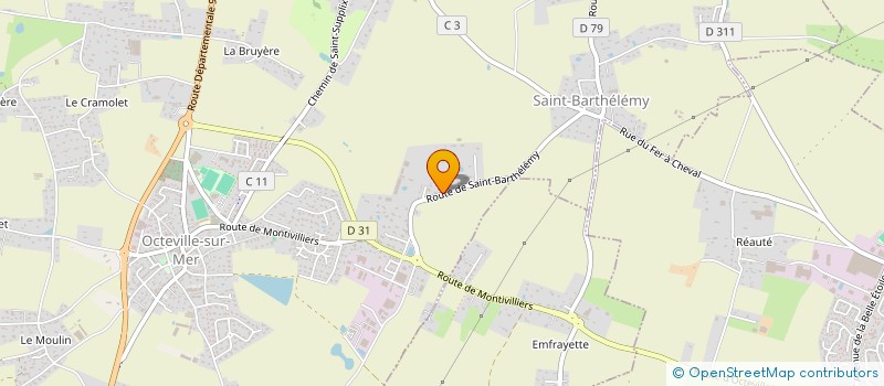 localisation de l'entreprise SCI MELINA  OCTEVILLE-SUR-MER