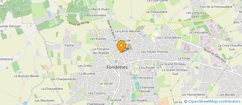 localisation de l'entreprise SCI MELINA à FONDETTES