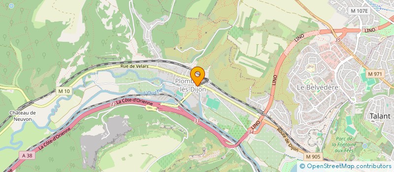 localisation de l'entreprise SCI MELINA  PLOMBIERES-LES-DIJON