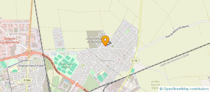 localisation de l'entreprise SCI MELINATH  BETHENY