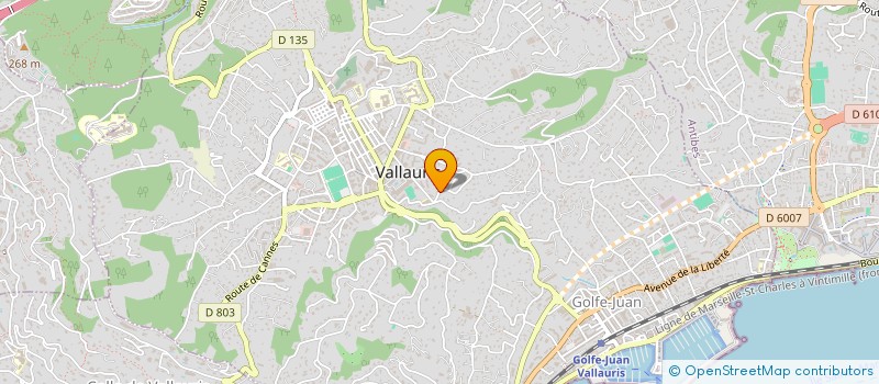 localisation de l'entreprise SCI MELINAUD à VALLAURIS