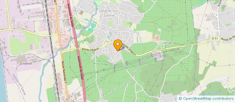 localisation de l'entreprise SCI MELINE  SALAISE-SUR-SANNE