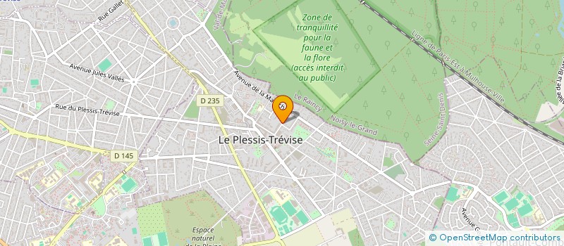 localisation de l'entreprise SCI MELINE  LE PLESSIS-TREVISE