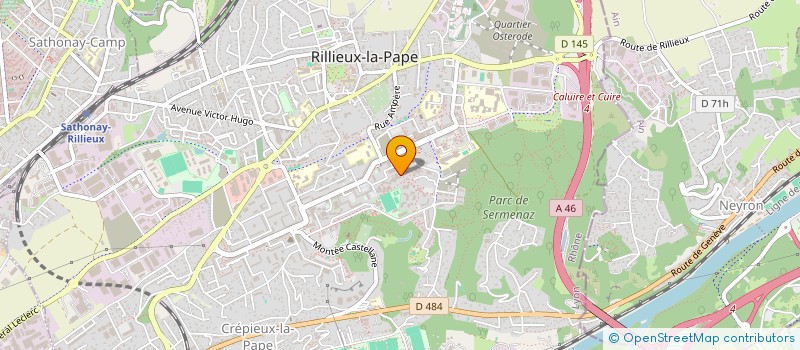 localisation de l'entreprise SCI MELINE GROUPE  RILLIEUX-LA-PAPE