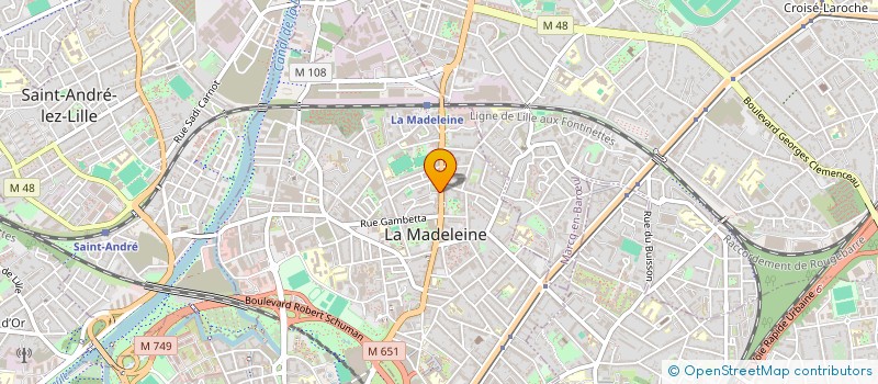 localisation de l'entreprise SCI MELINES à LA MADELEINE