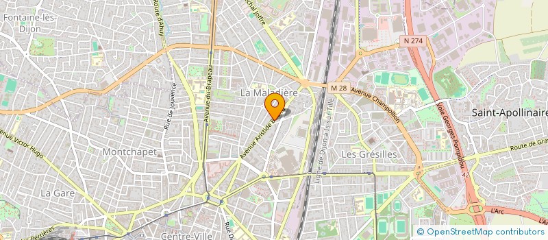 localisation de l'entreprise SCI MELINOISE à DIJON