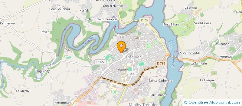 localisation de l'entreprise SCI MELION à PLOUGUIEL