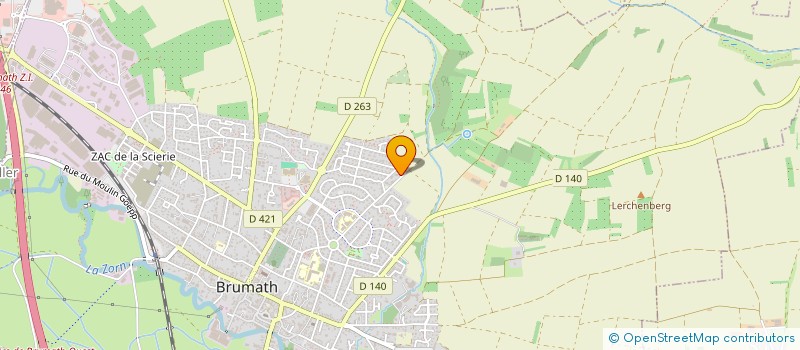 localisation de l'entreprise SCI MELISA  BRUMATH