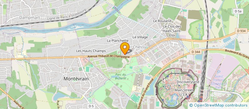 localisation de l'entreprise SCI MELISSA  CHESSY