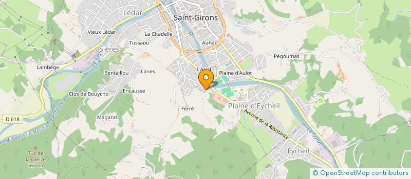 localisation de l'entreprise SCI MELISSA à SAINT-GIRONS