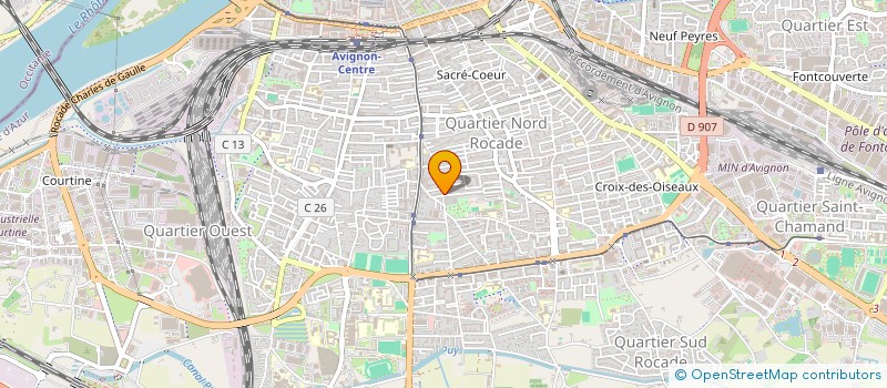 localisation de l'entreprise SCI MELISSA  AVIGNON