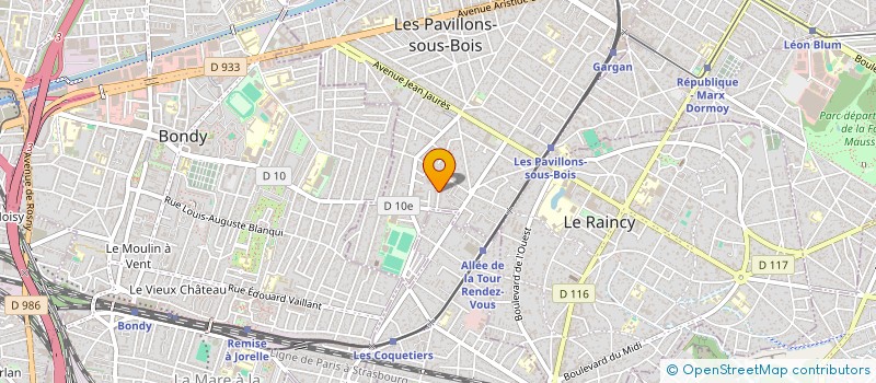 localisation de l'entreprise SCI MELISSA  LES PAVILLONS-SOUS-BOIS