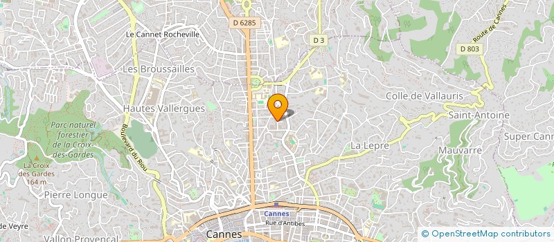 localisation de l'entreprise SCI MELISSE à CANNES