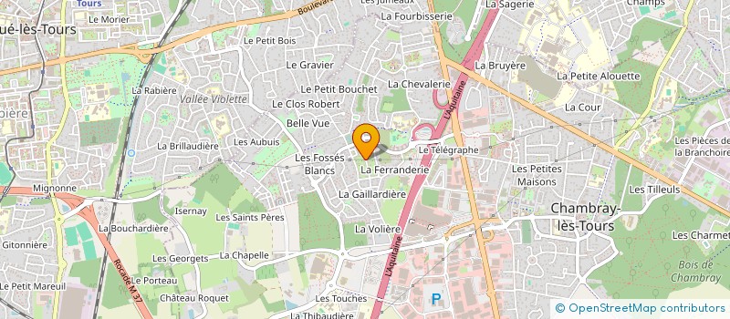 localisation de l'entreprise SCI MELISSE  CHAMBRAY-LES-TOURS