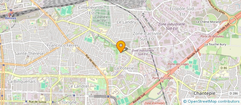 localisation de l'entreprise SCI MELISSE à RENNES