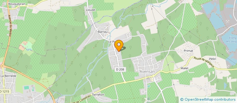 localisation de l'entreprise SCI MELISSE  AVENSAN